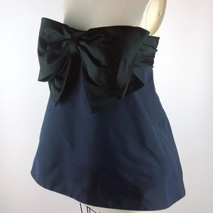 Elizabeth Kennedy Strapless Bow Top Size 6